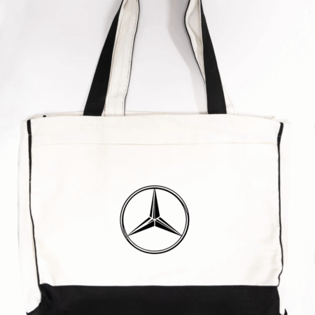 Mercedes-Benz Logo Canvas Tote Bag