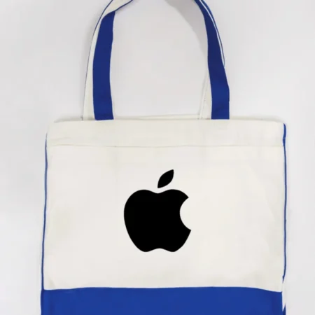 Apple Logo Canvas Tote Bag