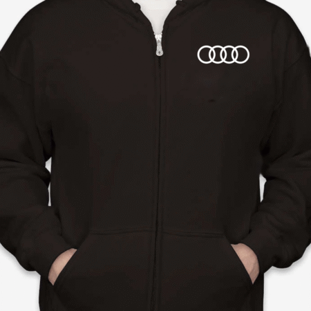 Audi Rings Inspired Zip-Up Hoodie