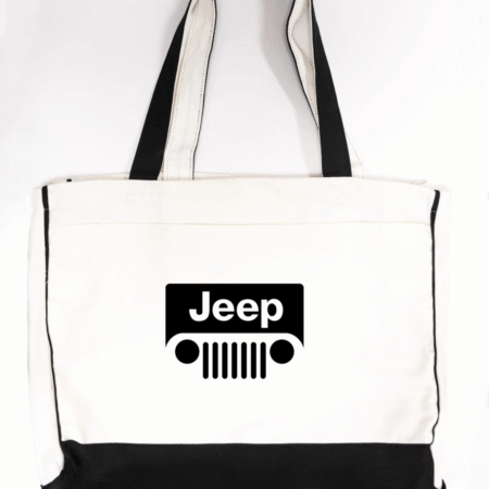 Jeep Logo Canvas Tote Bag