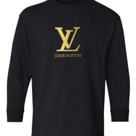 Youth Louis Vuitton Logo Long Sleeve Shirt
