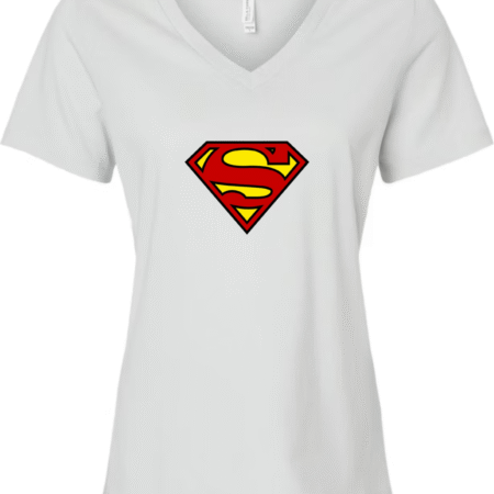 Women’s Superman Logo V-Neck T-Shirt