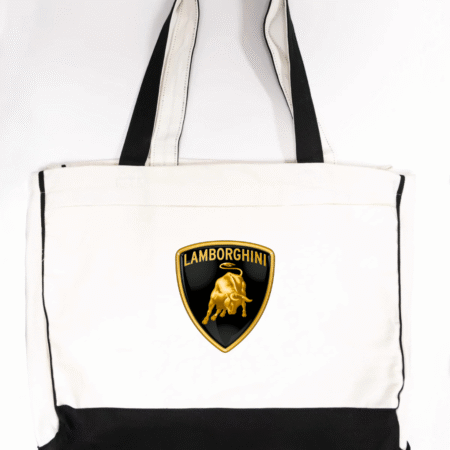 Lamborghini Shield Logo Canvas Tote Bag