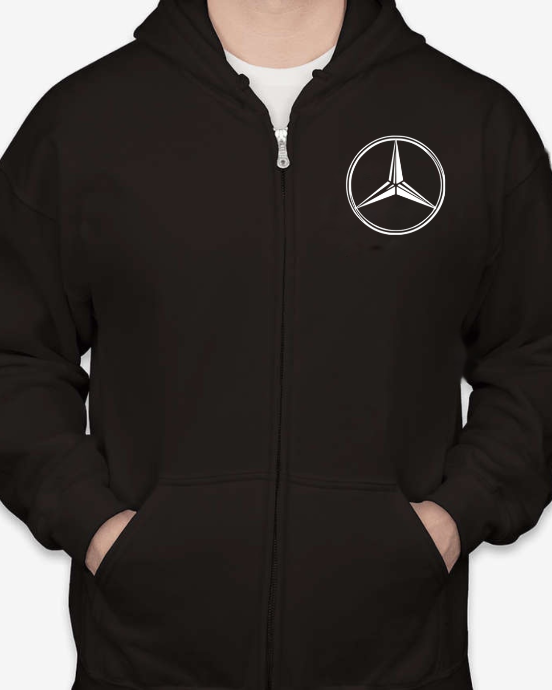 Luxury style inspired Logo Inspired Zip-Up Hoodie