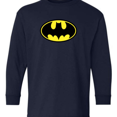 Youth Batman Logo Long Sleeve Shirt