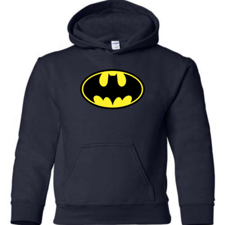 Youth Batman Inspired Logo Hoodie