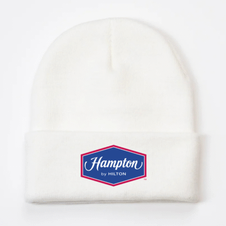 Hampton by Hilton Logo Inspired Knit Beanie Hat