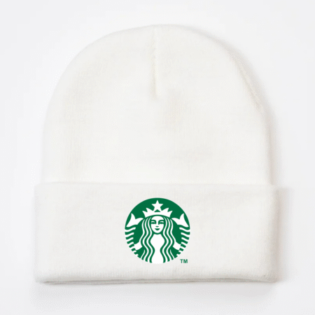 Starbucks Logo Inspired Knit Beanie Hat
