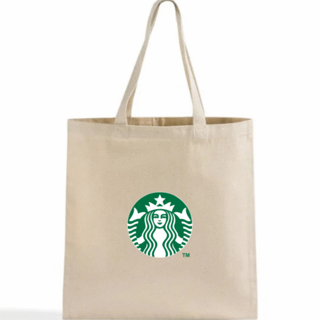 Starbucks Logo Inspired Tote Bag