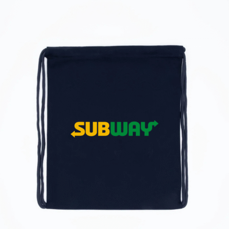 Subway Logo Inspired Drawstring Bag