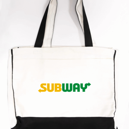 Subway Logo Canvas Tote Bag