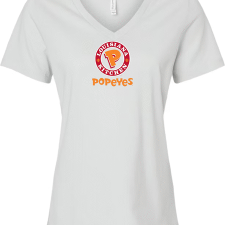Women’s Popeyes Logo V-Neck T-Shirt