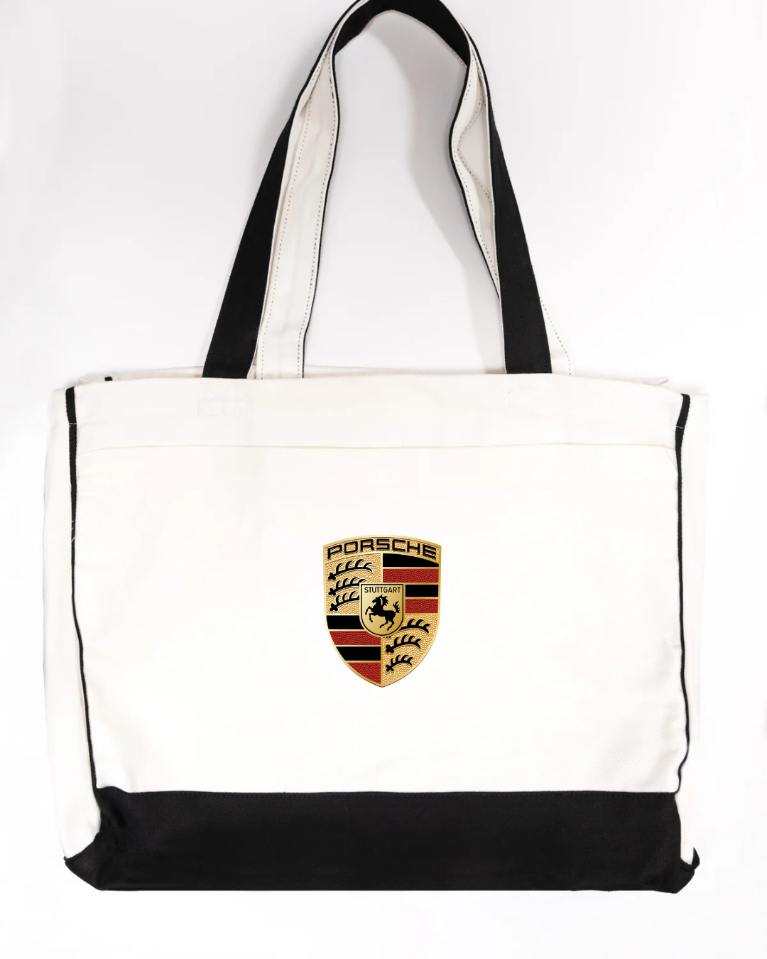 Porsche Crest Logo Canvas Tote Bag