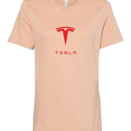 Women’s Tesla Logo Crewneck T-Shirt