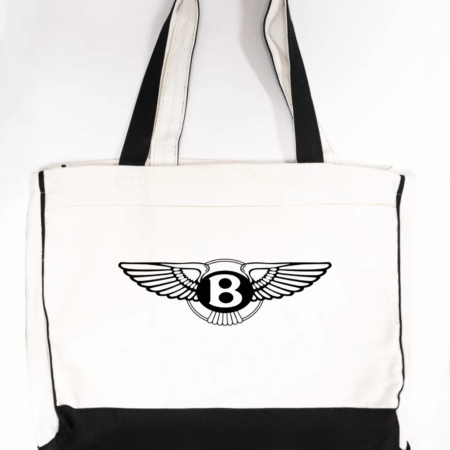 Bentley Winged B Logo Canvas Tote Bag