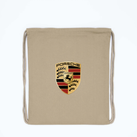 Porsche Logo Inspired Drawstring Bag