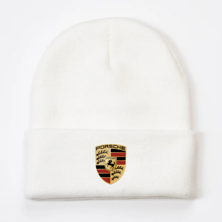 Porsche Logo Inspired Knit Beanie Hat
